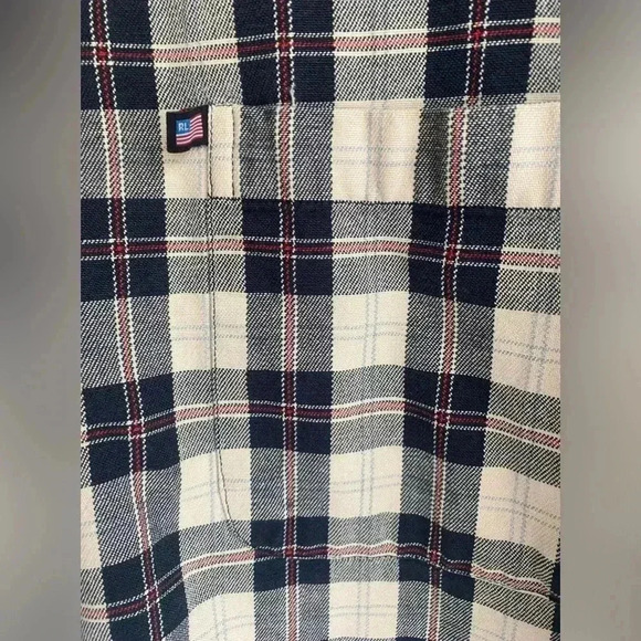 Ralph Lauren Vintage Mens Flannel XL Plaid Button Down Heavyweight Long Sleeve - Picture 4 of 5
